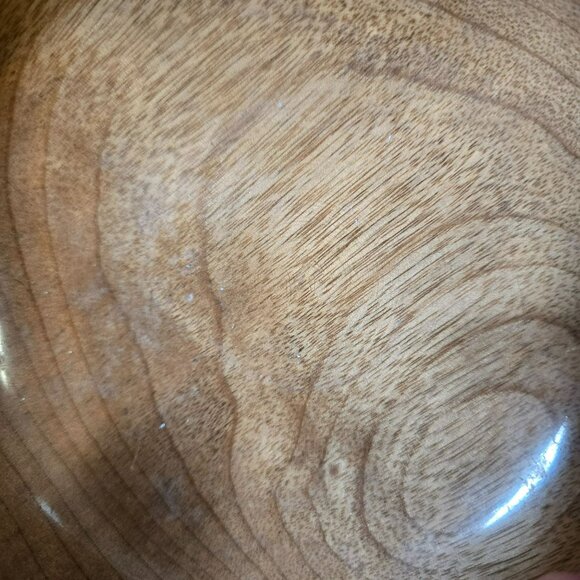 VTG Myrtlewood Chalet Candy Nut Dish Bowl Handcrafted Oregon Myrtle Wood 5.5" - Picture 8 of 13